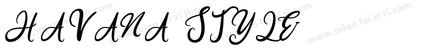 HAVANA STYLE字体转换